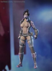 1girls 3d animated apex_legends big_breasts black_hair blender breasts dzooworks eyelashes eyeshadow female highres hips legs mask masked masked_female mp4 no_sound nude pale-skinned_female pale_skin partially_clothed short_hair shorter_than_10_seconds thick_thighs turntable_(animation) vertical_video video video_games watermark wet wet_skin white_eyes wide_hips wraith_(apex_legends) wraith_void_specialist