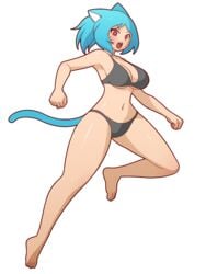 2d animal_ears barefoot blue_hair bra catgirl cleavage feet female female_only grey_bra grey_panties light-skinned_female light_skin looking_at_viewer manyakis mike_inel milf navel neko nicole_watterson nicole_watterson_(human) open_mouth pale-skinned_female pale_skin panties partially_clothed red_eyes solo tagme tail the_amazing_world_of_gumball the_amazing_world_of_gumball_(human) toes transparent_background whiskers