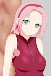 1boy 1boy1girl 1girls armpit armpit_fetish armpit_sex armpits blush cfnm clothed clothed_female clothed_female_nude_male crossed_legs enderg naruto naruto_shippuden nude_male pink_hair precum rubbing_penis sakura_haruno sweat sweatdrop sweating training white_skin