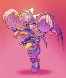 1girls 2d anthro big_breasts bigdad breasts cheerleader cheerleader_uniform color darnact exposed_breasts female female_only fur furry jpeg mobian mobian_(species) mobian_bat nipples rouge_the_bat sega skirt sonic_(series) sonic_adventure_2 sonic_the_hedgehog_(series) tagme thick_thighs wardrobe_malfunction white_fur wide_hips wide_thighs yellow_body yellow_skin