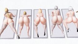 3d 5girls all_fours alternate_breast_size ass back_view big_ass big_breasts black_eyeshadow blonde_hair blue_eyes breasts breasts_bigger_than_head busty choker christie_(doa) collar dead_or_alive female female_only green_eyes grey_eyes helena_douglas high_heels honey_select hourglass_figure huge_ass huge_breasts isabella_valentine large_breasts light-skinned_female light_skin long_breasts love_handles ninja_gaiden on_all_fours pawg pose rachel_(ninja_gaiden) sling_bikini slingshot_swimsuit soul_calibur tagme tecmo thethiccart thick_thighs thighs tina_armstrong voluptuous white_hair white_skin wide_hips