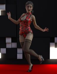 3d celebrity daz3d daz_3d daz_studio high_heels lucy_liu pin3d posing