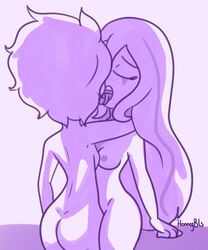 2girls female_only fhs fhsz3r0 fnafhs fnafhs_z3ro homerbls kissing long_hair mai_(fnafhs) puppet_(fnafhs) short_hair sketch tomboy twin_sisters yuri yuri