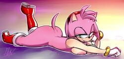 amy_rose hmx laying_down solo_female sonic_(series) sonic_the_hedgehog_(series)