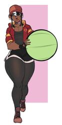 1boy big_ass big_thighs dark-skinned_femboy dark-skinned_male dark_skin femboy lifting lifting_weights male male_only mitarashi muscular muscular_thighs rhodri_(mitarashi) thick_thighs thunder_thighs wide_hips