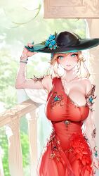 1girls 2023 ai_generated aristocrats big_breasts blonde_hair blue_eyes female_focus female_only high_resolution highres seductive_look stable_diffusion wealthy_female