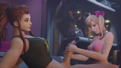 1futa 1girls 3d alternate_costume animated big_penis black_cat_d.va blender bottomless breasts brigitte cleavage d.va dreamrider evilaudio female female_on_futa futa_on_female futanari handjob large_penis larger_futanari looking_at_partner overwatch penis shorter_than_30_seconds shorter_than_one_minute side_view size_difference smaller_female sound tagme two-handed_handjob two-handed_stroking video