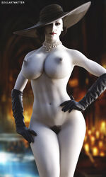 3d alcina_dimitrescu big_ass big_breasts big_butt breasts female gloves naked naked_female nude nude_female pubic_hair resident_evil resident_evil_8:_village solo soulartmatter