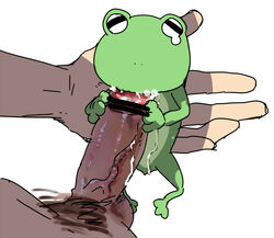 2boys bar_censor bestiality blowjob cum cum_in_mouth erection fellatio frog interspecies male male_on_feral male_only oral penis shimogamo_yajirou size_difference uchouten_kazoku veiny_penis yaoi zkakq zoophilia