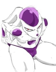 1boy big_ass dragon_ball dragon_ball_z femboy frieza huge_ass looking_at_viewer male male_only solo solo_male underwear_bulge