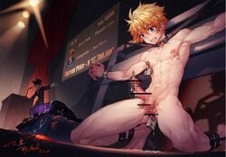 2boys anal_insertion anal_penetration ankle_cuffs ankle_monitor arsh auction bar_censor black_dildo blonde_hair blue_eyes body bondage bound_neck censored chastity corruption cum cum_control cum_on_clothes cum_on_lower_body cum_while_penetrated dildo dildo_in_ass dildo_penetration erection forced gay human male male_focus male_only male_penetrated male_urethral_insertion naked neck nipples nude nude_male object_insertion orgasm penis penis_piercing restrained restraint slave slave_auction sounding squatting testicles tied tied_hands tied_up toys twink urethral_insertion vulnerable yaoi young younger_male