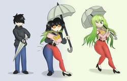 ass_expansion brainwashing breast_expansion female gender_transformation green_hair hacssaw hypnosis identity_death large_ass mtf_transformation thick_ass thick_thighs touhou transformation transformation_sequence wide_hips yuka_kazami