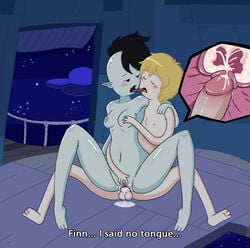 ... 1boy 1girls 3_fingers 3_toes adventure_time areolae balls barefoot black_hair blonde_hair blush breasts cartoon_network clitoris closed_eyes cum cum_in_pussy cum_in_uterus cum_inside cum_on_floor duo english_text fangs feet female female_on_top finn_the_human french_kiss hairless_pussy human human_male impregnation indoors internal internal_cumshot interspecies kissing kissing_while_penetrated male marceline medium_breasts night nipples older_female penis pointy_ears pussy sandyrex sex short_hair side_shave soles straight text vaginal_penetration vampire x-ray younger_male