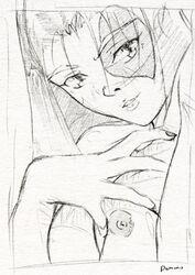 1girls artist_request black_and_white domino_(marvel) female female_only homo_superior marvel marvel_comics mutant neena_thurman solo straight_hair superheroine tagme x-force x-men