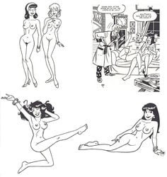 archie_andrews archie_comics ass betty_and_veronica betty_cooper breasts hiram_lodge living_room nude pussy veronica_lodge