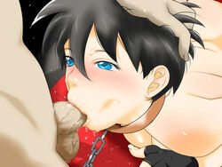 1girls 2d :>= balls black_hair blank_stare blowjob blue_eyes blush blushing breasts censored chain_leash chained chains collar dominant_male domination dragon_ball dragon_ball_z expressionless eyebrows eyelashes face_fucking fellatio female femsub fingerless_gloves fingernails full_color hair_between_eyes hand_on_another's_head human irrumatio leash_and_collar lips male male/female mosaic_censoring oral penis saliva saliva_on_penis shiny_skin short_hair shoulders slave slavegirl spiky_hair straight straight_hair submissive submissive_female sucking_penis tagme testicles tomboy videl videl_(short_hair)