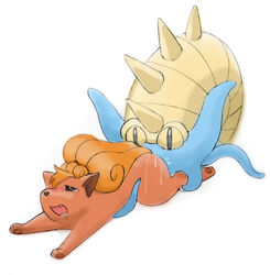 fur furry_tail multiple_tails nintendo omastar pokemon pokemon_(species) pokemon_rgby rape straight_hair tagme tail vulpix