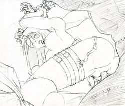 1girls domino_(marvel) female human male marvel marvel_comics neena_thurman penis sex straight straight_hair tagme x-force x-men