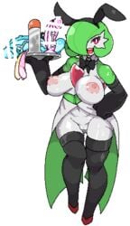 1girls anthro armwear big_breasts breasts bunny_costume censored clothing condom costume digital_media_(artwork) dildo elbow_gloves fake_ears fake_rabbit_ears featureless_feet female female_gardevoir female_only filled_condom gardevoir genitals gloves hair hair_over_eye hand_on_hip handwear holding_tray huge_breasts humanoid legwear low_res mostly_nude nintendo not_furry one_eye_obstructed open_mouth open_smile pixel_art pokémon_(species) pokemon pokemon_(species) pokemon_rse pussy sex_toy sexual_barrier_device smile solo thigh_highs transparent_background uenositasayuu video_games