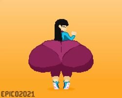 1girls animated ass_bigger_than_body ass_bigger_than_breasts ass_bigger_than_head ass_bigger_than_torso ass_expansion black_hair bursting_butt butt_expansion colossal_ass enormous_ass epicpotatolord expansion growth huge_ass hyper hyper_ass looking_back massive_ass meat_wall_(body_type) mitsuko_(ohdangdoof) no_sound oc ohdangdoof original_character pixel_art solo_female tagme torn_clothes torn_clothing video