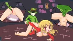 3uf0ria_(artist) claudia_(maze_of_marionette) female goblin goblin_male insertion interspecies male marionette_of_the_labyrinth maze_of_marionette monster monster_rape rape small_dom_big_sub