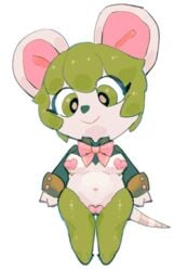 animal_crossing breasts bree_(animal_crossing) cameltoe female fur mouse nintendo nipple_bulge pasties reverse_bunnysuit slightly_chubby star-rod video_games wide_hips