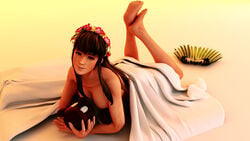 3d busty dead_or_alive female female_focus female_only hitomi_(doa) hourglass_figure pinup pinup_pose pose posing solo tagme tecmo wide_hips xeexk