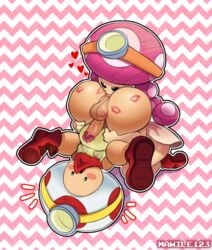 <3 1boy 1girls :o abstract_background anilingus artist_name ass balls big_ass big_butt black_eyes blush_stickers boots bottomless butt captain_toad captain_toad_treasure_tracker duo erection female female_rimming_male footwear fungi_fauna fungi_humanoid headlamp heart hi_res highres humanoid humanoid_penis kiss_mark kneeling lipstick lipstick_mark lipstick_on_ass lipstick_on_balls lipstick_on_penis male male_anilingus mario_(series) mawile123 mushroom_humanoid nintendo on_knees open_mouth penis precum rimming saliva surprised testicles toad_(mario) toadette upside-down veiny_penis video_games