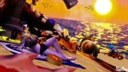 beach character_crow clothed female female_only night_elf public siosioart world_of_warcraft