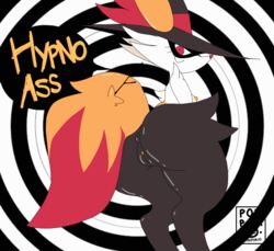 animated anthro anus ass bedroom_eyes braixen breasts brown_body brown_fur canid canine clothing dipstick_tail english_text female fur furry furry_only genitals hat headgear headwear hypnosis hypnotizing_viewer looking_back mammal mind_control multicolored_tail narrowed_eyes nintendo nude orange_body orange_fur pokémon_(species) pokemon pokemon_(species) ponporio_(artist) presenting presenting_anus presenting_hindquarters presenting_pussy pussy rear_view red_eyes seductive shaking_butt short_playtime smile solo tail text thick_thighs video_games white_body white_fur witch_hat