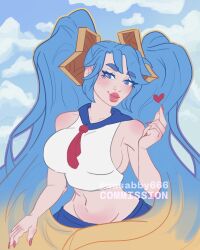 1girls big_breasts big_eyebrows big_eyes big_hips bimbo bimbo_body bimbo_lip bimbo_lips bimbofication bimbofied blowing_kiss blue_eyes blue_hair blue_makeup blue_mascara breast_expansion breast_outline breasts breasts_out breasts_visible_through_clothing button_nose collarbone ecchi expansion expansion_sequence flip_flops flirting flirting_look flirting_with_viewer heart hentai hips_wider_than_shoulders hourglass_figure hyper hyper_hips hyper_hourglass inflation large_breasts large_eyebrows league_of_legends light-skinned_female light_blue_hair light_skin lipstick long_fingernails long_hair long_nails make-up make_up makeup mascara no_bra painted_fingernails painted_nails pale-skinned_female pale_skin pigtails red_fingernails red_lips red_lipstick red_makeup red_nails riot_games school_girl school_uniform sideboob sona_buvelle tail thick_eyebrows thick_hips thick_lips toned_belly toned_stomach twintails uniform wasabby666 wide_hips