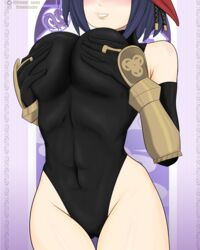 kujou sara from genshin impact by drawersan (artist)