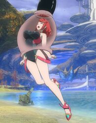 1girls 2021 big_ass big_breasts bulge cell_(dragon_ball) crossover curvaceous curvy curvy_body curvy_female curvy_figure dragon_ball dragon_ball_z earrings female flesh_tunnel fleshy_tail fleshy_tentacle forced imminent_vore male one-piece_swimsuit pyra red_hair struggling swimsuit tail_bulge tail_vore tentacle thick_legs thick_tail thick_thighs vore x-ray xenoblade_(series) xenoblade_chronicles_2 yugerov