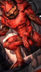 1boy 3d big_penis krogan male male_only mass_effect naked no_humans presenting solo urdnot_wrex