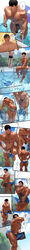 abs ass_focus bara biceps big_muscles big_penis black_eyes black_hair bodybuilder boner bulge chest_hair comic dark_nipples dark_penis erection flaccid hairy hairy_balls hairy_chest hairy_legs hairy_male hairy_pecs hairy_thighs himbo huge_ass huge_bulge huge_cock huge_muscles human human_only hunk japanese_text kuromine_hiraya lifeguard male male_focus male_only manga muscle muscles muscular muscular_arms muscular_ass muscular_back muscular_legs muscular_male muscular_thighs nipples nipples_visible_through_clothing pecs pubic_hair speech_bubble swimmer swimsuit taking_clothes_off text tight_clothing translation_request veins veiny_muscles veiny_penis wet_body whistle whistle_around_neck wide_back wide_shoulders yuatari