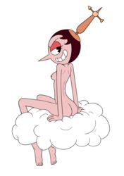 anthro cloud cuphead_(game) hilda_berg naked small_ass small_breasts