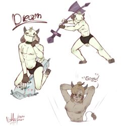 anonymous838574728 anonymous_artist blob dream_smp dreamwastaken furry gay masturbation pillow_humping self_upload underwear yaoi