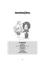 2013 accessory animal_crossing anthro black_nose blush canid canine canis clothed clothing coat collaboration comic domestic_dog dress duo english_text female hair hair_accessory hand_holding happy heart hi_res human human_on_anthro interspecies isabelle_(animal_crossing) male male/female mammal monochrome neocoill nintendo pitaya_(artist) rinfu romantic romantic_couple shih_tzu short_hair smile snow text topwear toy_dog url video_games