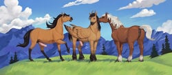 anatomically_correct anatomically_correct_anus anatomically_correct_genitalia anatomically_correct_penis anatomically_correct_pussy animal_genitalia animal_penis animal_pussy anus ass black_body black_fur brown_body brown_fur conditional_dnp dreamworks epona_(tloz) equid equine equine_anus equine_penis equine_pussy erection feathers female feral fur genitals group half-erect heterochromia hi_res horse horsecock jotun22 leg_markings male mammal markings nintendo penis pussy socks_(marking) spirit:_stallion_of_the_cimarron spirit_(character) tan_body tan_feathers tan_fur the_legend_of_zelda video_games white_body white_fur