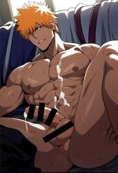 alpha_male bleach bleach:_the_thousand-year_blood_war gay ichigo_kurosaki kurosaki_ichigo male_only yaoi