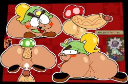 anal anal_sex anus ass balls big_ass big_balls big_butt big_penis cum_in_pussy goomba goombella mario mario_(series) paper_mario paper_mario:_the_thousand-year_door penis spongebob_squarepants squidward_tentacles superiorfox