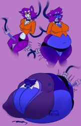 big_ass big_breasts blueberry_inflation breasts bubble_butt female furry huge_ass huge_breasts sunken_head sunken_limbs tagme thick_thighs wide_hips yurisylentra