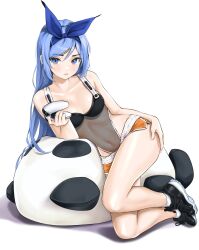 1girls blue_eyes blue_hair chaesu female female_only fully_clothed hand_on_hip long_hair looking_at_viewer minah minishorts original_character revealing_clothes shiny_skin short_shorts shorts skimpy_clothes small_breasts tight_clothing transparent_clothing video_game_controller white_background