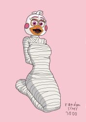 bondage five_nights_at_freddy's fnaf funtime_chica_(fnaf) mummification mummy