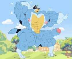 2024 abs anthro areola armpit_hair australian_cattle_dog balls bandit_heeler barazoku biceps big_balls big_muscles big_pecs big_penis bluey_(series) blurred_background body_hair building burropaleta canid canine canis cattledog claws cloud dancing day digitigrade domestic_dog erection eyebrows foreskin fur genitals glans grass hand_behind_head herding_dog hi_res house huge_balls huge_cock huge_muscles huge_pecs huge_thighs humanoid_genitalia humanoid_penis hyper hyper_balls hyper_genitalia hyper_muscles hyper_penis hypnosis long_penis macro male male_only mammal mind_control motion_lines muscular narrowed_eyes navel nipples nude obliques open_mouth open_smile outside pastoral_dog pecs penis plant quads saggy_balls serratus signature sky smile solo spiral_eyes standing thick_penis thick_thighs tree triceps tuft vein