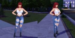 1girls 3d ass big_ass big_breasts breasts female female_only human human_only light-skinned_female light_skin marvel mary_jane_watson pof3445 red_hair solo solo_female spider-man_(series) straight_hair the_sims_4 voluptuous voluptuous_female wide_hips