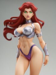 ai_generated breast cartoon_network dc dc_comics figurine green_eyes koriand'r looking_at_viewer solo starfire tamaranean teen_titans