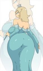 1girls ass ass_focus bangs bangs_over_one_eye big_breasts blonde_female blonde_hair blue_dress blue_eyes breasts cleavage crown curvaceous curvy curvy_female curvy_figure dress earrings eyebrows eyebrows_visible_through_hair female female_only hair_over_one_eye hair_over_shoulder hand_on_hip holding_object in_shade large_ass large_breasts leedraw11 light_blue_dress long_sleeves low_res low_resolution magic_wand mario_(series) medium_hair off_shoulder off_shoulder_dress open_mouth outline princess princess_rosalina shaded shaded_face shoulder_length_hair solo standing star_earrings star_ornament star_wand super_mario_galaxy teeth tiara tight_clothing tight_dress wand white_background white_outline wide_hips zoom_layer
