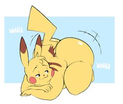 2021 :3 anthro anthrofied ass ass_up bent_over big_booty_pikachu big_butt digital_drawing_(artwork) digital_media_(artwork) digitalpelican ero_(character) eroborus fur furry furry_only hair hi_res male male_only nintendo nude obese obese_anthro obese_male overweight overweight_anthro overweight_male pikachu pokémon_(species) pokemon presenting shaking shaking_ass shaking_butt showing_ass showing_off simple_background smile smirk solo sound_effects tail text thick_thighs twerk twerking video_games wide_hips wiggle yellow_body