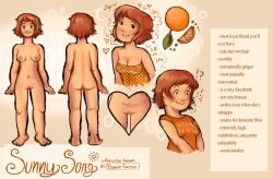 1girls average_breasts bald_pussy character character_bio character_doll character_in_background character_name character_profile character_request character_sheet cute embarrassed embarrassed_female embarrassed_nude_female female flowersonwalls fluffy_hair giggle grin grinning happy happy_female happy_sub high_resolution highres latina latina_female laugh light mexican_female naked naked_female nude nude_female orange orange_background orange_body orange_eyes orange_eyes_female orange_hair orange_hair_female orange_skin orange_text orange_topwear orange_uniform original original_art original_artwork original_character reference_sheet reference_to_character round_breasts shaved_crotch shaved_pussy shaved_vagina short_bangs short_hair short_hair_female skinny slender_body slender_waist smile smiley_face smiling smooth_pussy smooth_skin solo solo_female solo_focus strapless strapless_dress sun sunny sunny_song_/_bonnie_(flowersonwalls) t_shirt tan_body tan_skin the_banana_peel topless topless_female tube_dress tube_top tubetop wholesome yellow_background yellow_highlights yuri yuri
